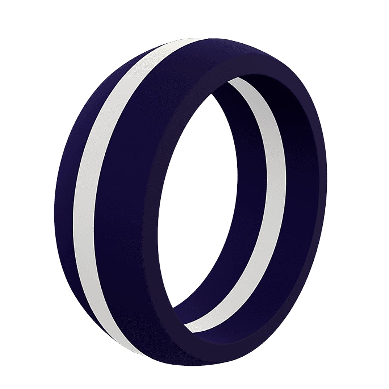 Thin blue line sale wedding band silicone