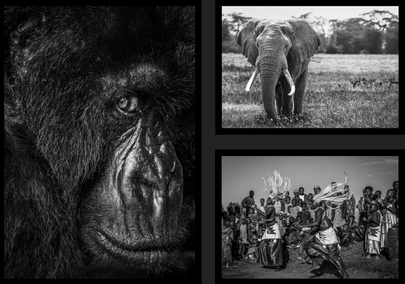 Black Modern Art Exhibition Event Flyer - 1